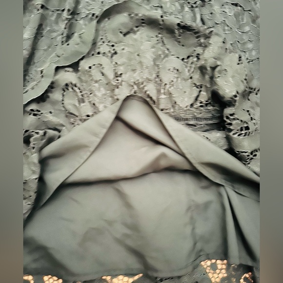 Nanette Lepore Forest Green Lace A-Line. EUC. Size 2. - Picture 8 of 10
